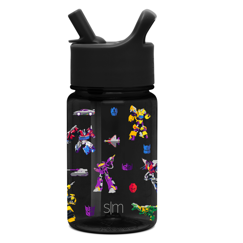 Summit Kids Plastic Water Bottle with Straw Lid