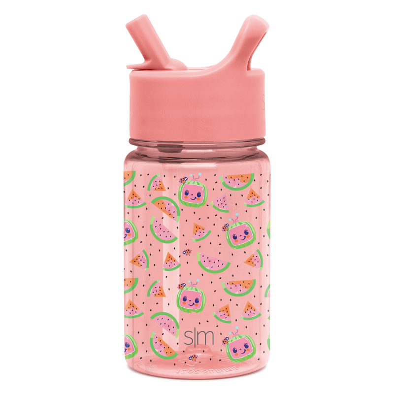Summit Kids Plastic Water Bottle with Straw Lid