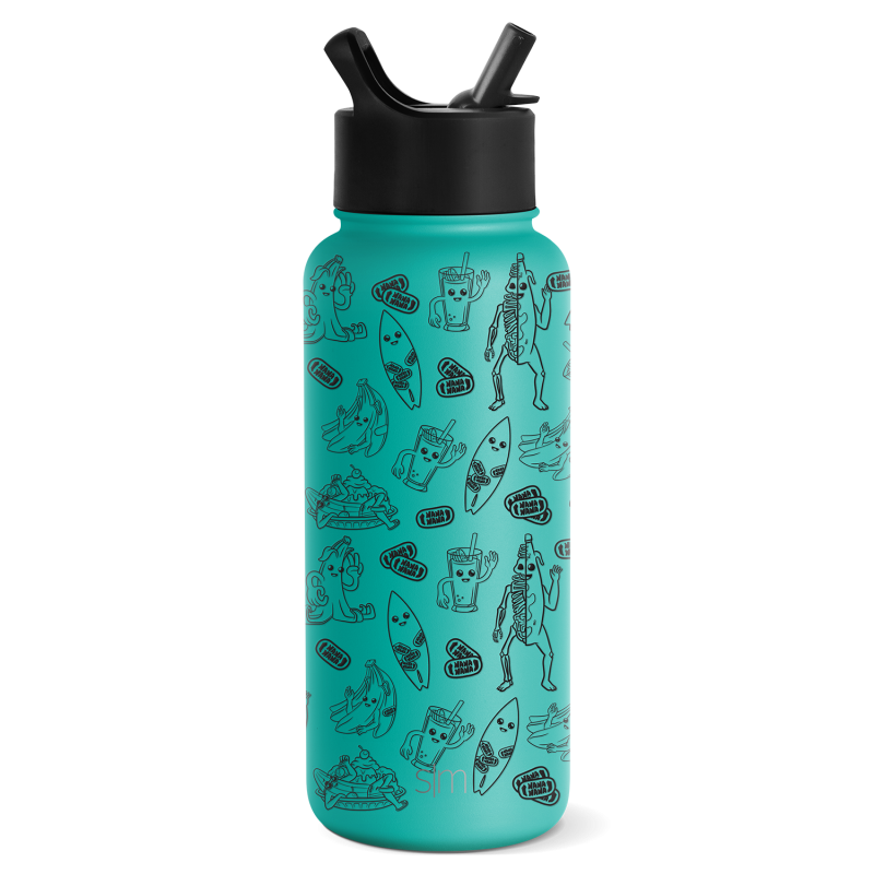 Summit Water Bottle with Straw Lid