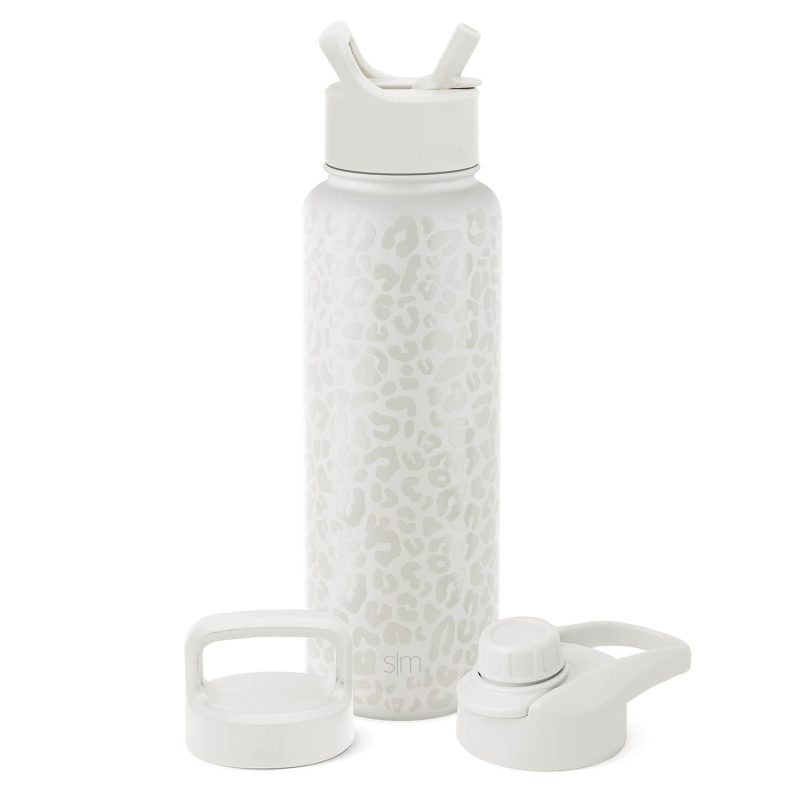 Summit Water Bottle with Straw Lid, Chug Lid, and Handle Lid